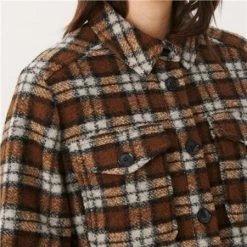 Quest Shoes & Clothing Jackets PART TWO Kerstin Plaid Long Jacket