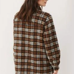 Quest Shoes & Clothing Jackets PART TWO Kerstin Plaid Long Jacket