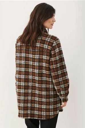 Quest Shoes & Clothing Jackets PART TWO Kerstin Plaid Long Jacket