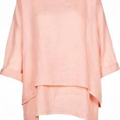 Quest Shoes & Clothing MADE IN ITALY Ladies Woven 3/4 Sleeve Top 21000Q