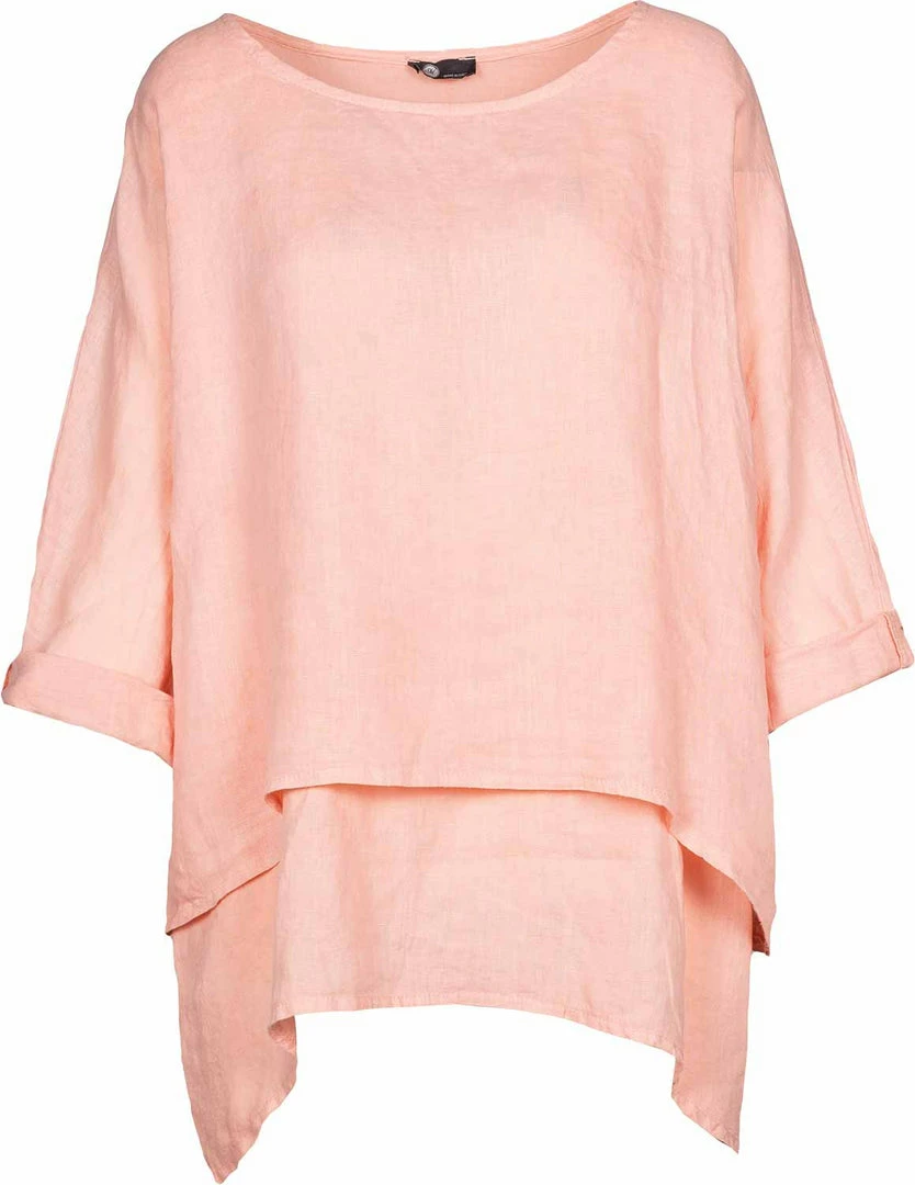 Quest Shoes & Clothing MADE IN ITALY Ladies Woven 3/4 Sleeve Top 21000Q