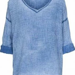 Quest Shoes & Clothing MADE IN ITALY Woven L/S Top 8256Q