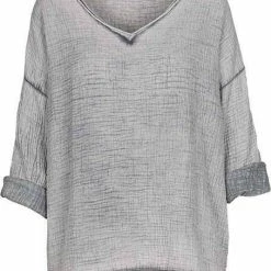 Quest Shoes & Clothing MADE IN ITALY Woven L/S Top 8256Q
