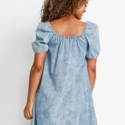Quest Shoes & Clothing Sale Clothing CREAM Cyrena A-Line Denim Dress