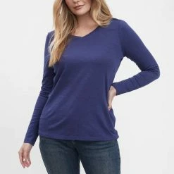 Quest Shoes & Clothing Tops FDJ Long Sleeve V-Neck Top 1354476