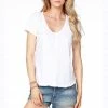 Quest Shoes & Clothing BOBI Seam V-Neck Tee 57B-36135 Sale Clothing