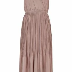 Quest Shoes & Clothing Apricot Plisse Middi Dress Dresses