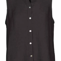 Quest Shoes & Clothing MADE IN ITALY Ladies Woven Sleeveless Shirt 9163Q