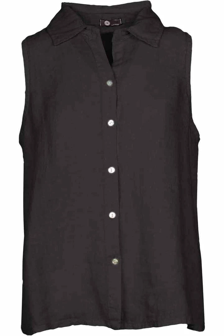 Quest Shoes & Clothing MADE IN ITALY Ladies Woven Sleeveless Shirt 9163Q