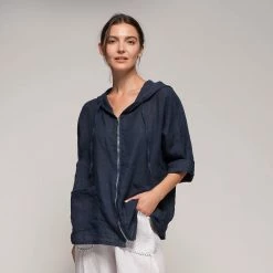 Quest Shoes & Clothing Extended Sizes LINEN LUV Jacket 22TP858