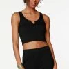 Quest Shoes & Clothing Tops BOBI Split Neck Cropped Tank. 57B-43622