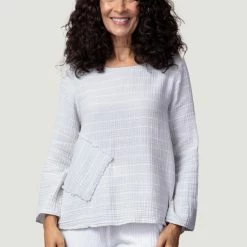 Quest Shoes & Clothing HABITAT Pocket Pull Over Seaside Stripe 76801 Sale Clothing