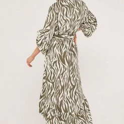 Quest Shoes & Clothing APRICOT Zebra Stripe Cream Dress 553477 Sale Clothing