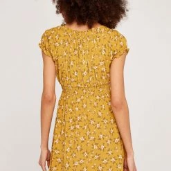 Quest Shoes & Clothing Dresses APRICOT Orchid Milkmaid Square Neck Dress 567795