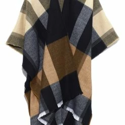 Quest Shoes & Clothing Jackets ECHO Placed Plaid Ruana E00268