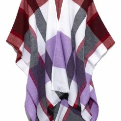 Quest Shoes & Clothing Jackets ECHO Placed Plaid Ruana E00268