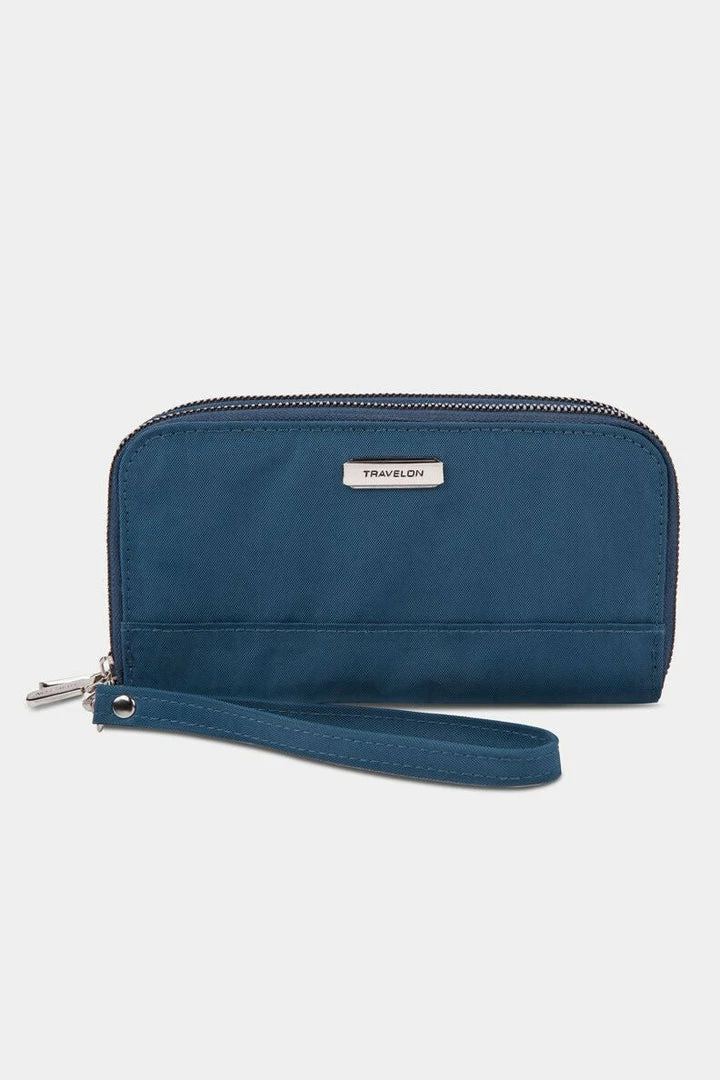 Quest Shoes & Clothing Wallets TRAVELON RFID Double Zip WALLET 43399