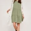 Quest Shoes & Clothing APRICOT Khaki Dress 567030 Dresses