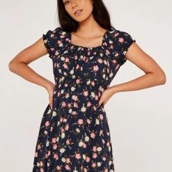 Quest Shoes & Clothing APRICOT Vintage Rose Milkmaid Dress 574359