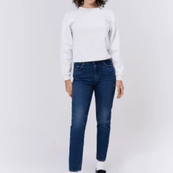 Quest Shoes & Clothing UNPUBLISHED Debbie Step Mom High Waist Slim Fit Jean