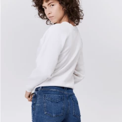 Quest Shoes & Clothing UNPUBLISHED Debbie Step Mom High Waist Slim Fit Jean