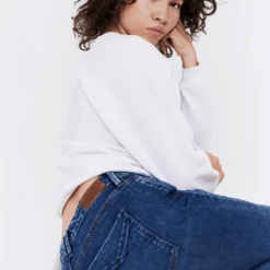 Quest Shoes & Clothing UNPUBLISHED Debbie Step Mom High Waist Slim Fit Jean