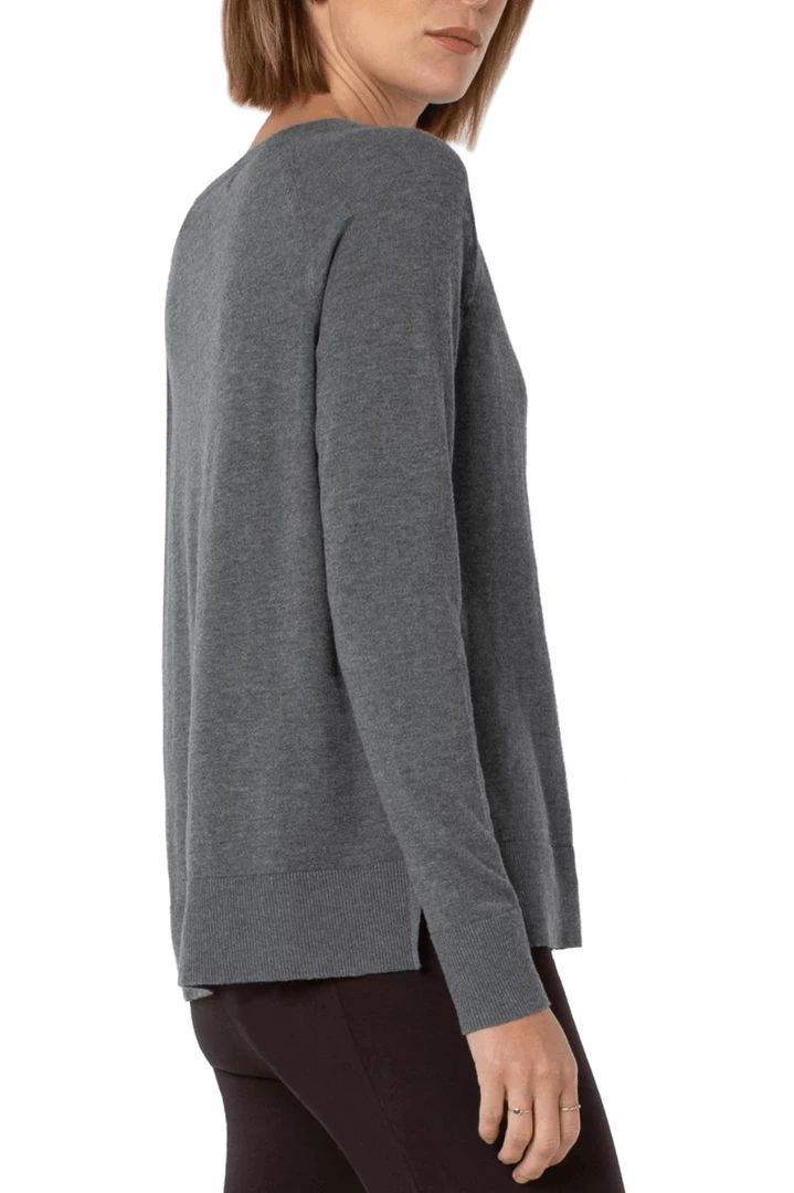 Quest Shoes & Clothing LIVERPOOL Raglan Sweater With Side Slits LM8397SW2 Sweaters