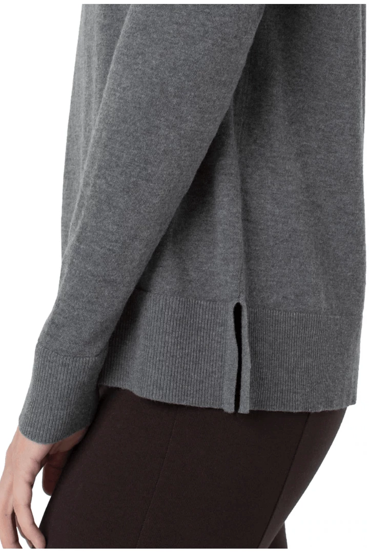 Quest Shoes & Clothing LIVERPOOL Raglan Sweater With Side Slits LM8397SW2 Sweaters