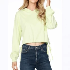 Quest Shoes & Clothing BOBI Cropped Tie Hoodie 57B-19717