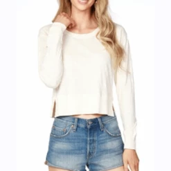 Quest Shoes & Clothing Sale Clothing BOBI Split Hem L/S Tee. 57B-26187