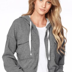 Quest Shoes & Clothing BOBI Crop Zip Up Jacket 57B-64617 Tops