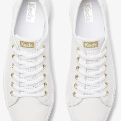 Quest Shoes & Clothing KEDS Jump Kick Perforated Leather 64952 Sale Footwear