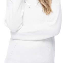 Quest Shoes & Clothing FDJ Shaker Stitch Boat Neck Sweater 1020882 Sale Clothing