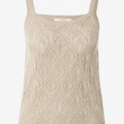 Quest Shoes & Clothing CREAM Anva Knit Strap Top Sale Clothing