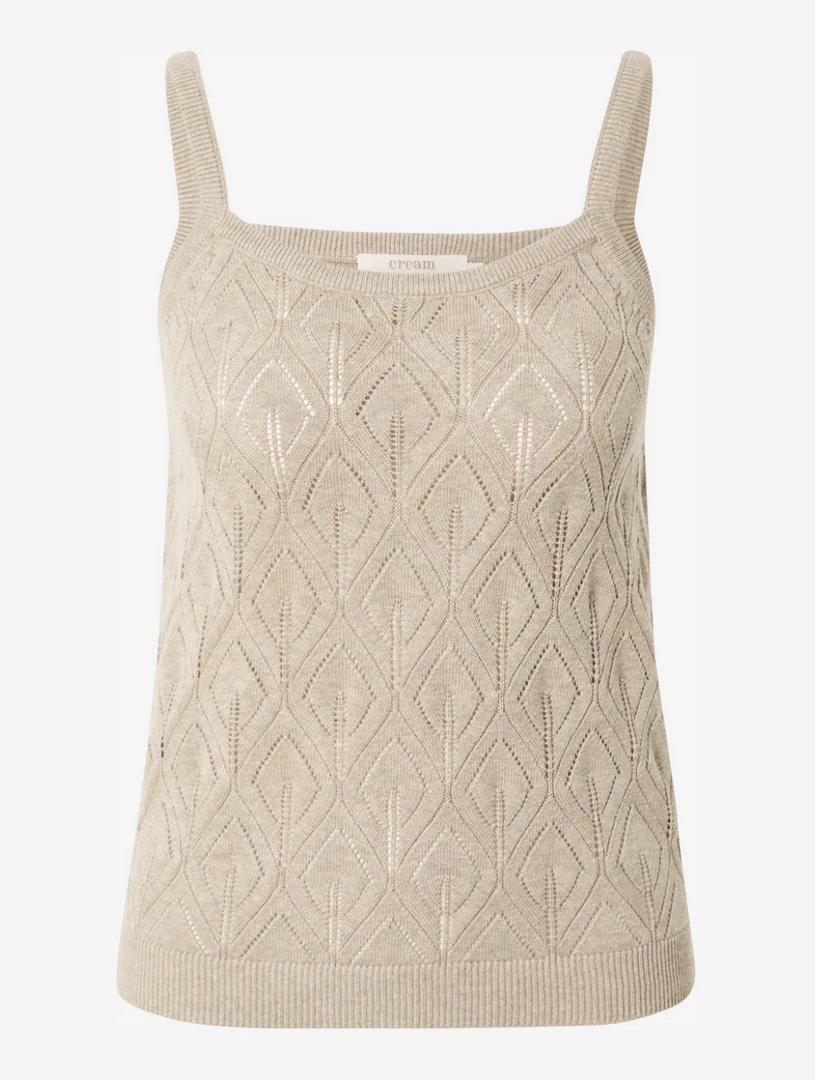 Quest Shoes & Clothing CREAM Anva Knit Strap Top Sale Clothing