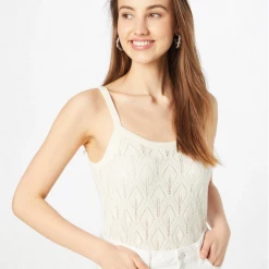 Quest Shoes & Clothing CREAM Anva Knit Strap Top Sale Clothing