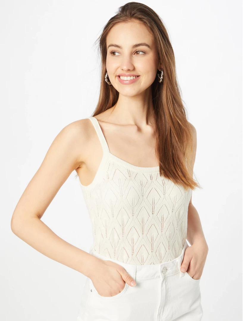 Quest Shoes & Clothing CREAM Anva Knit Strap Top Sale Clothing