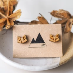 Quest Shoes & Clothing UGLY BUNNY Geometric Fox Stud Earrings Jewelry