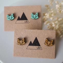 Quest Shoes & Clothing UGLY BUNNY Geometric Fox Stud Earrings Jewelry