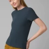 Quest Shoes & Clothing PRANA Foundation Rib Tee Mock Neck Tops