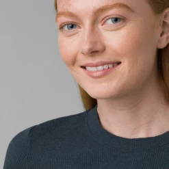 Quest Shoes & Clothing PRANA Foundation Rib Tee Mock Neck Tops