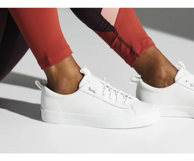 Quest Shoes & Clothing Sizes 11-12 KEDS Kickback Leather White 65543