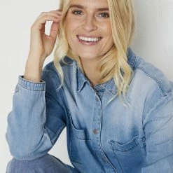 Quest Shoes & Clothing CREAM Jilina Denim Shirt Tops