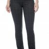 Quest Shoes & Clothing FDJ Pull-On Slim Leg Pant Plaid 2785459 Sale Clothing