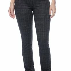 Quest Shoes & Clothing FDJ Pull-On Slim Leg Pant Plaid 2785459 Sale Clothing