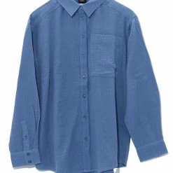 Quest Shoes & Clothing ECHO Double Gauze Boyfriend Shirt EB0231 Sale Clothing