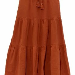 Quest Shoes & Clothing ECHO Double Gauze Tiered Breeze Skirt EB0199 Sale Clothing